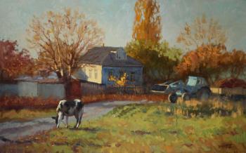 Evening in the village (Rustic House). Bychenko Lyubov