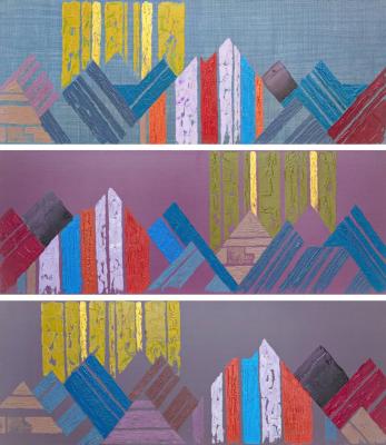 Cordillera Mountains (triptych). Mishustin Aleksandr