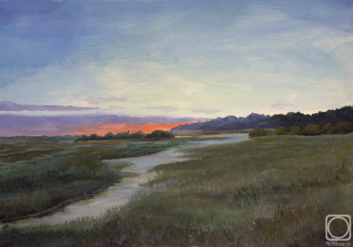 Hatkevich Konstantin. Sunset in the Swamp