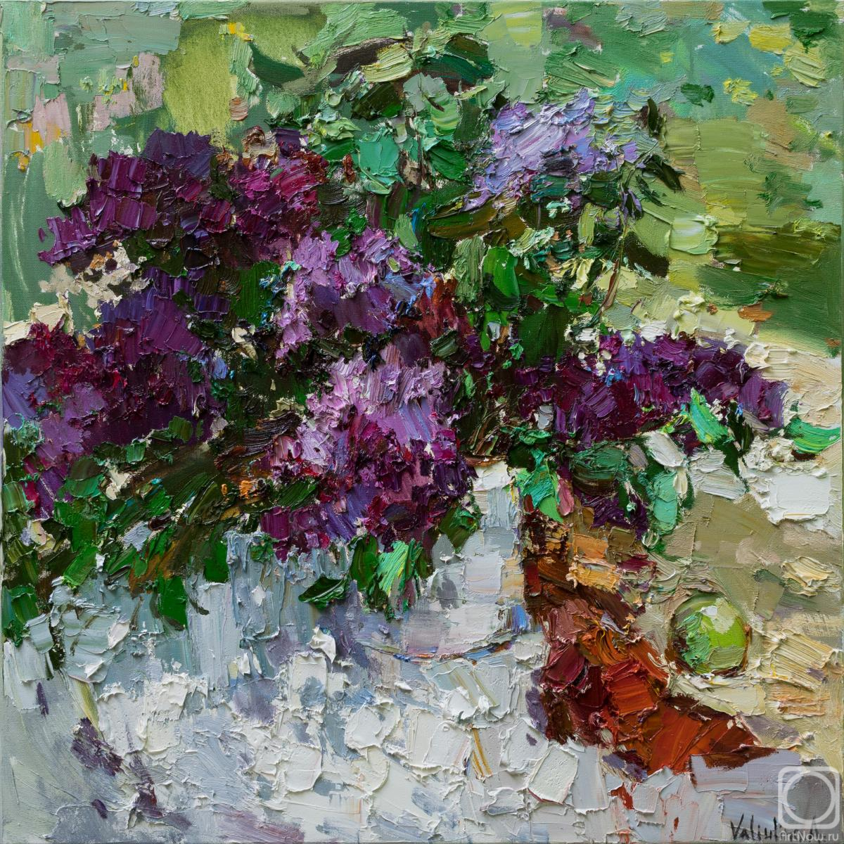 Valiulina Anastasiya. Still life with lilacs