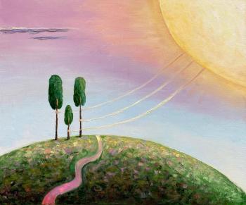 Solar wind,a fantasy landscape. Danilova Aleksandra