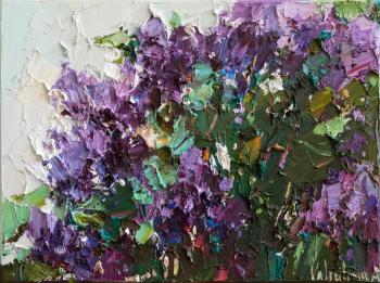 Lilacs - impasto painting. Valiulina Anastasiya