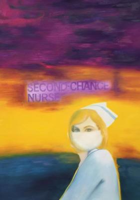 Oil painting based on the customer's photo. Nurse