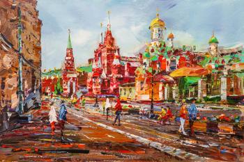 Walks on Red Square. View of the Historical Museum and Kazan Cathedral (Walks In The City). Rodries Jose