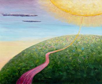 Road to the sun, fantasy landscape. Danilova Aleksandra