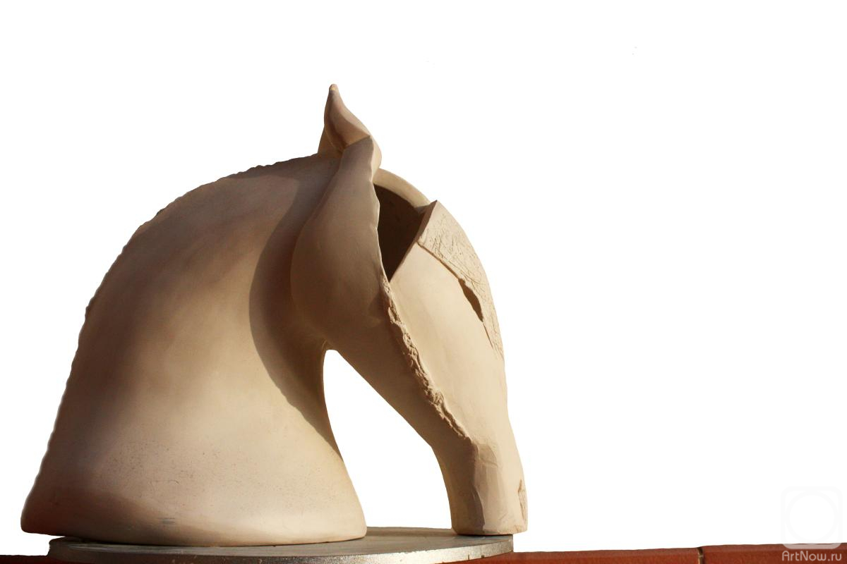 Скульптура голова лошади» скульптура Сивас Елизаветы (керамика) — заказать  на ArtNow.ru