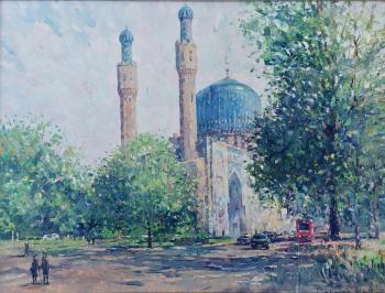 On the way to the cathedral mosque (Islam). Mif Robert