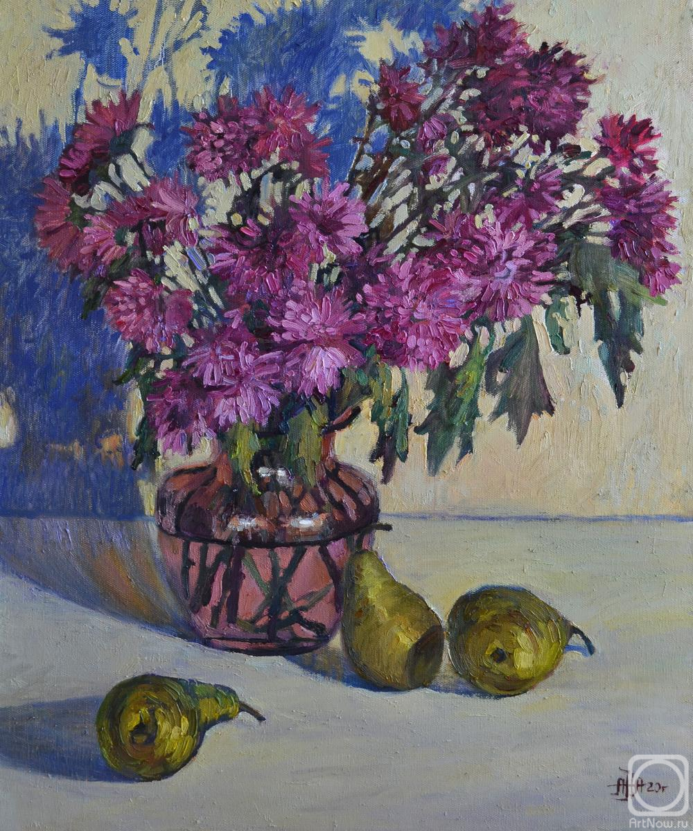 Norloguyanova Arina. Chrysanthemums and pears