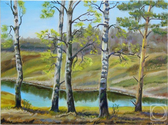 Minkov Sergey. April Birches