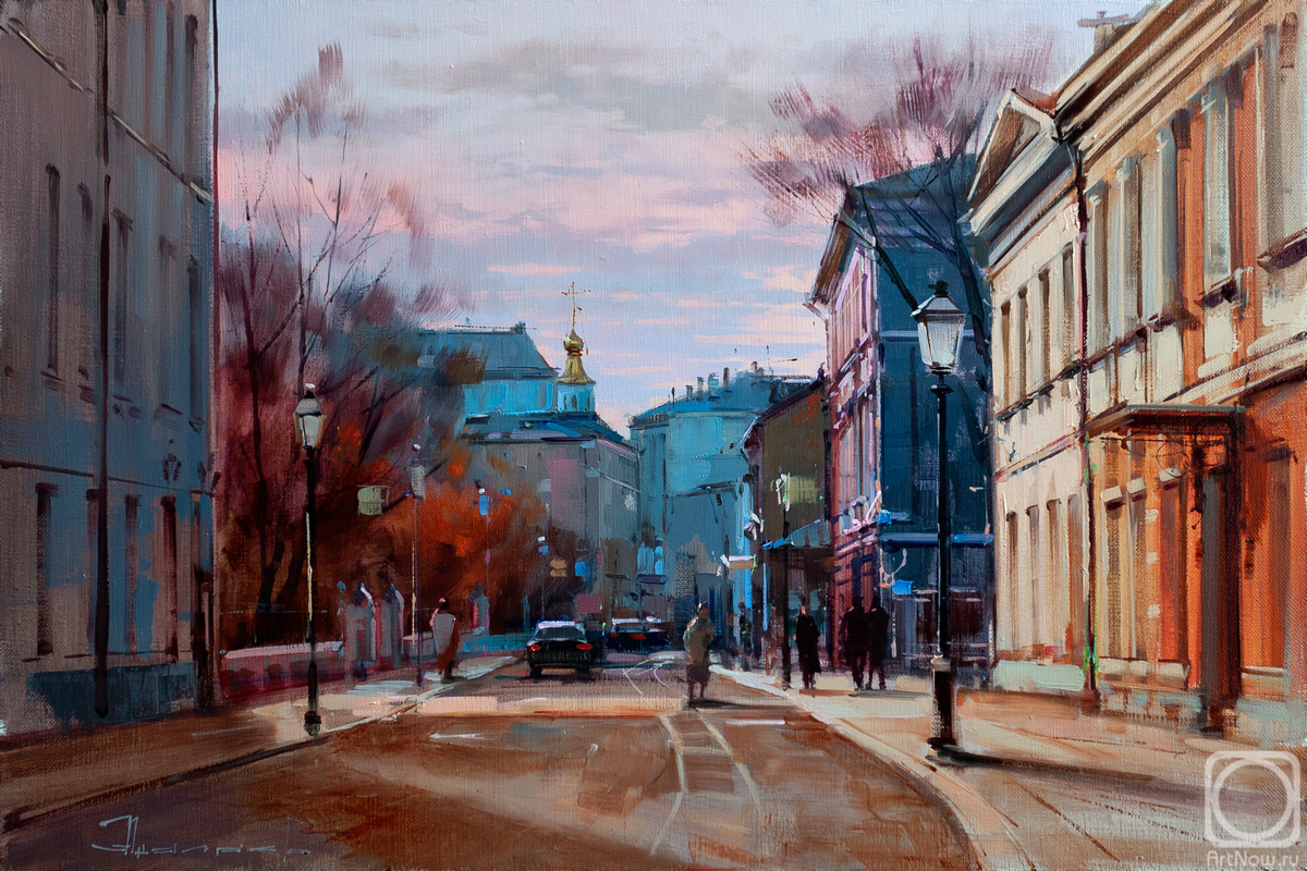Shalaev Alexey. Gentle evening. Moscow, Voznesensky lane