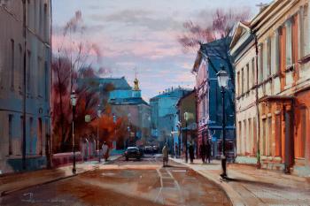 Gentle evening. Moscow, Voznesensky lane (Old Moscow Urban Landscape). Shalaev Alexey