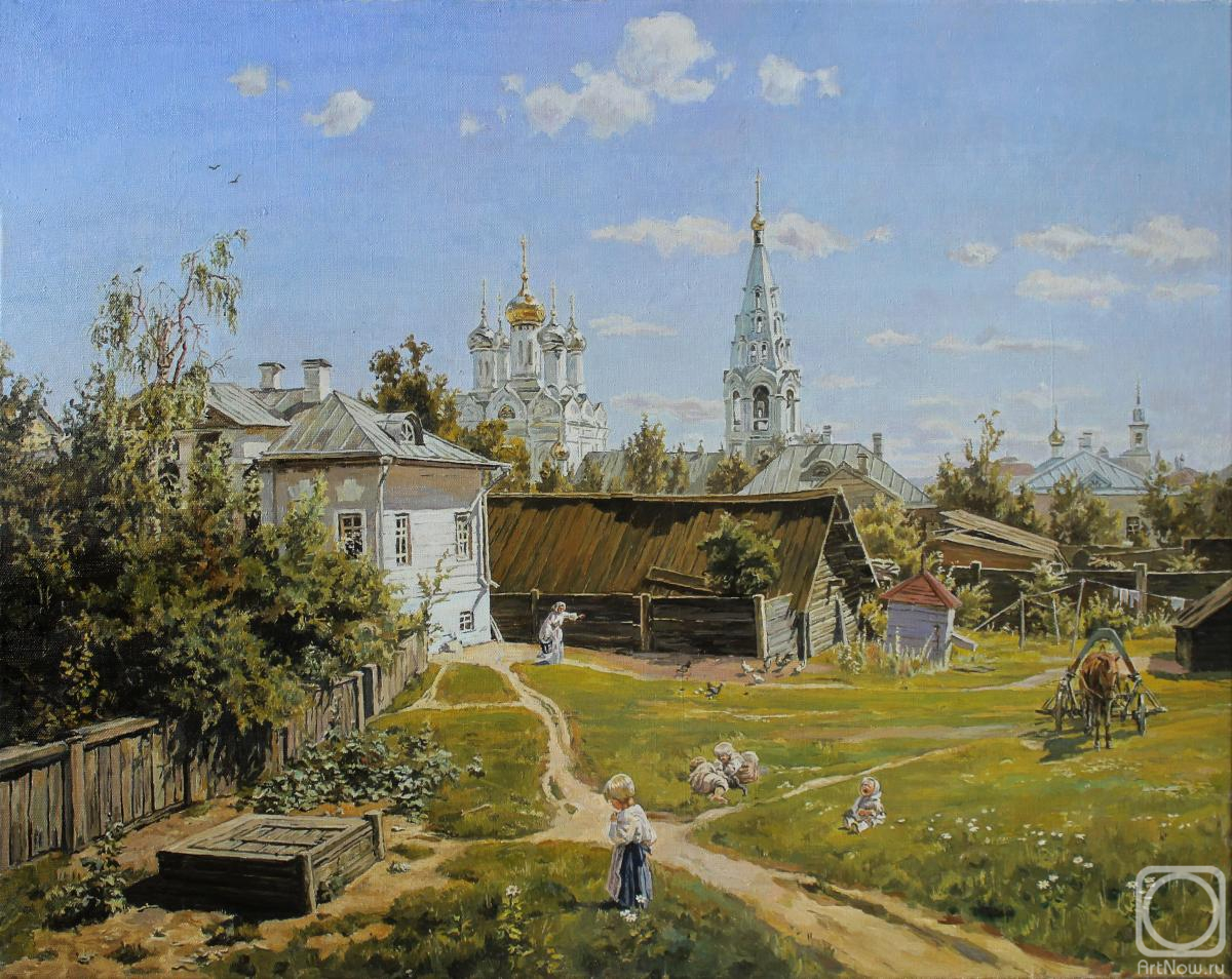 Deynega Tatyana. Copy of the painting "Mockow ourtyard" by Polenov V