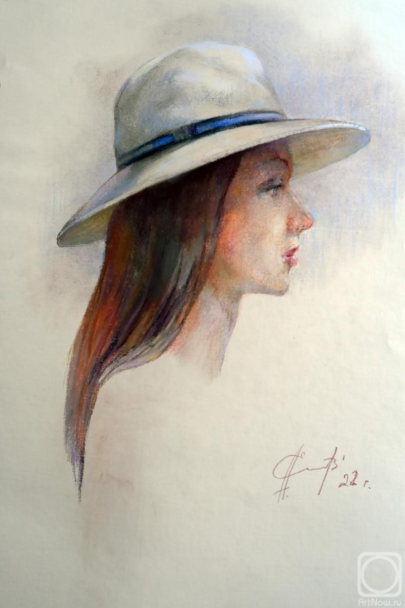 Eliseev Alexandr. The girl in the hat