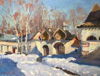 In the courtyard of the old monastery (The Russian Province). Shevchuk Svetlana