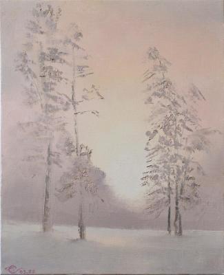 Painting Snowy sun. Stolyarov Vadim
