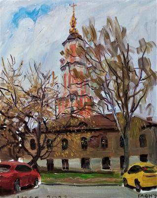 Painting Yard in Krivokolenny Lane, Menshikov Tower. Dobrovolskaya Gayane