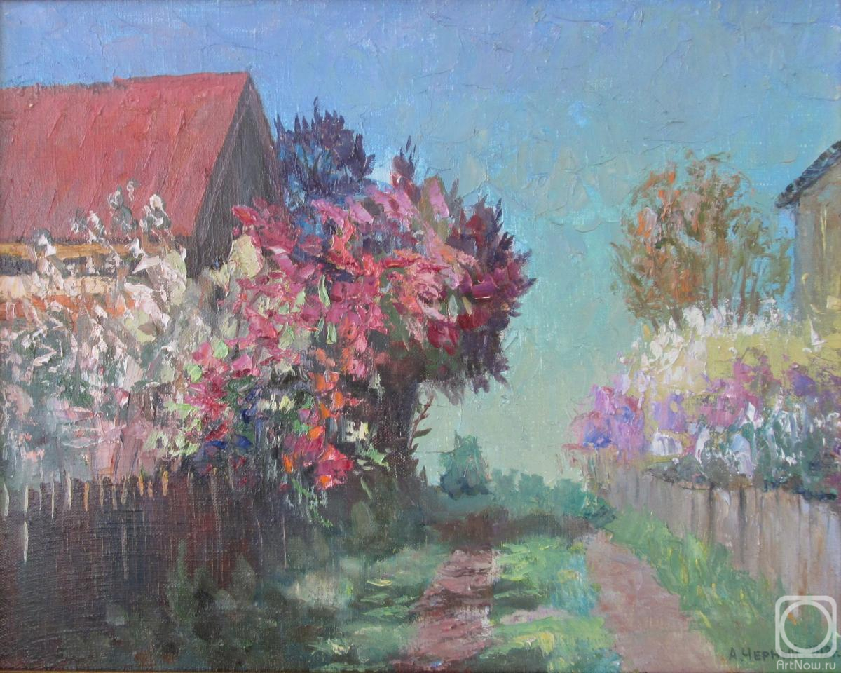 Chernyy Alexandr. Lilac is blooming.By evening
