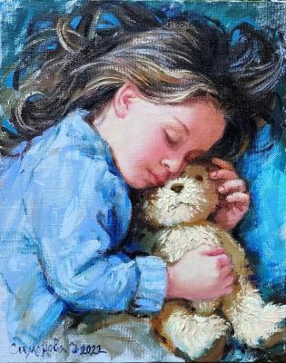 Sweet dreams (Paintings About Children). Simonova Olga