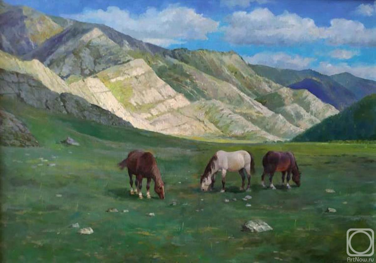 Shustin Vladimir. Altai horses