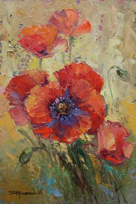 Memories of summer (Bouquet With Scarlet Flowers). Iarovoi Igor