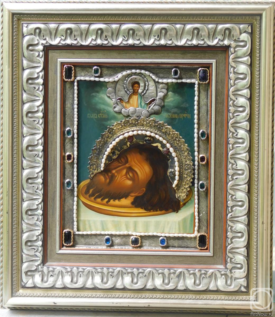 Shurshakov Igor. Beheading of the head of St. John the Baptist. St. John the Baptist (photo of the icon in the salary)
