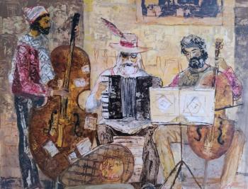Street concert (Paintings For Sale Moscow). Serov Sergey