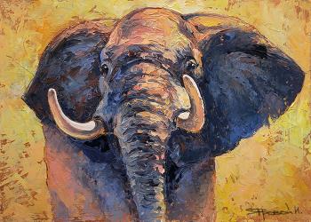 Elephant (Elephant Oil Painting). Iarovoi Igor