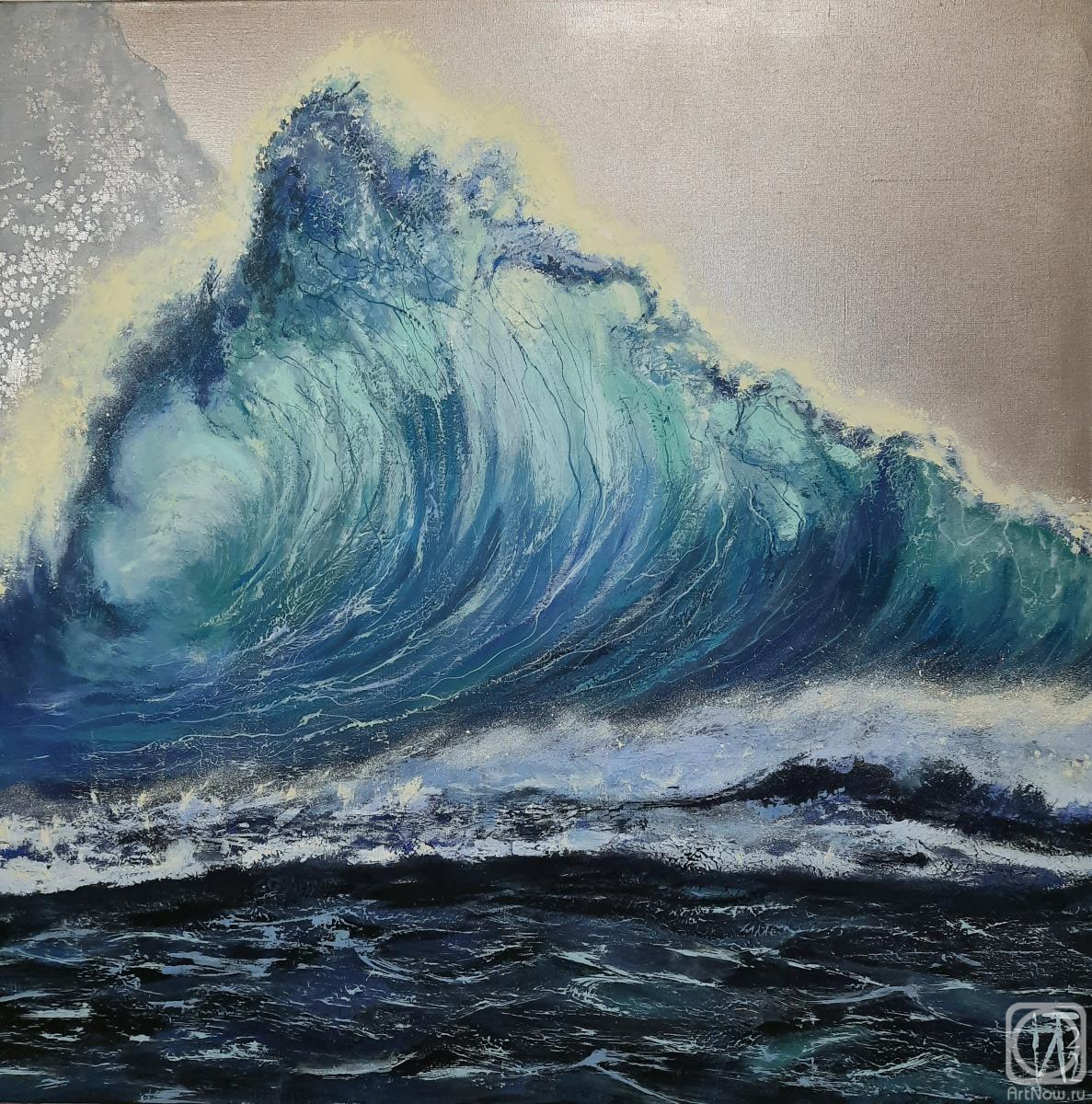 Troitskaya Irina. Big ocean wave