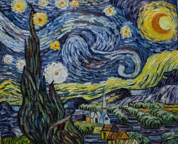 Copy of Van Gogh's. Starry Night. Vlodarchik Andjei