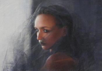 Portrait of a girl with a veil. Shirokova Svetlana