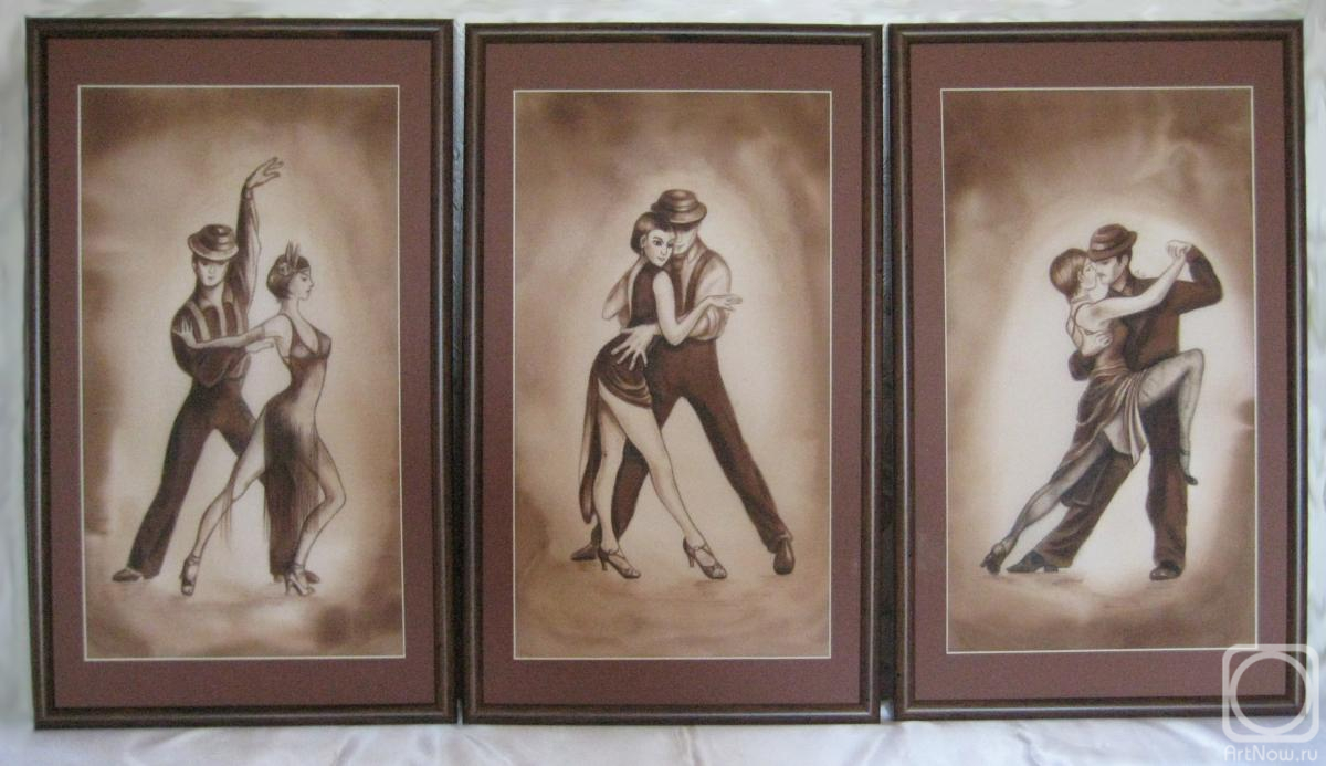 Kondyurina Natalia. Dancing (triptych)