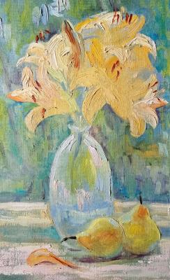 Still life with lilies. Salahova Rimma