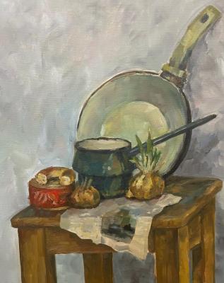 Still life with onion. Belolipskaya Olga