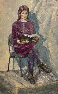Portrait with a book. Belolipskaya Olga
