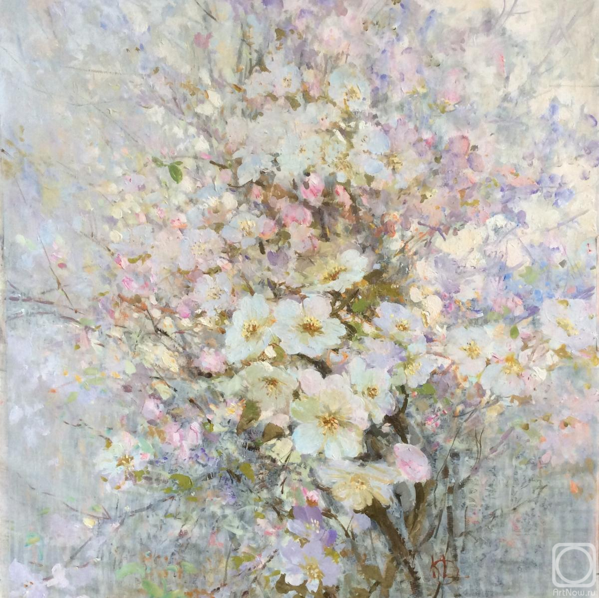 Komarova Elena. Apple trees in bloom