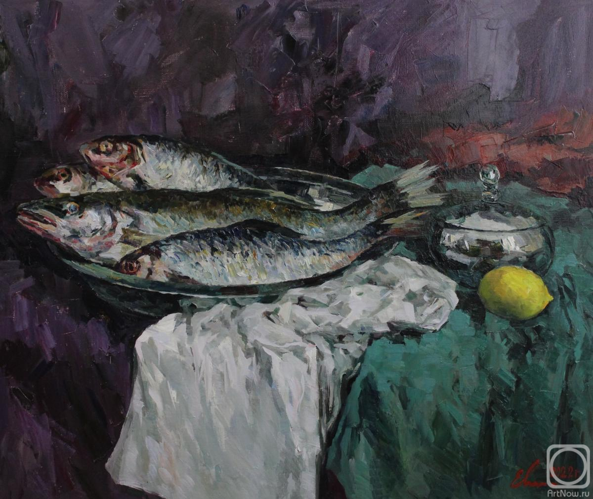 Malykh Evgeny. Still life with the fish