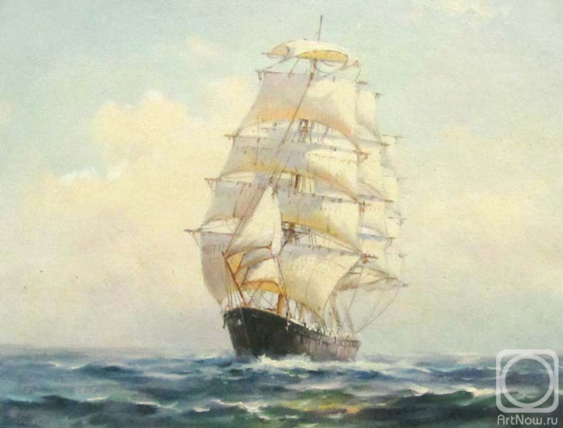 Bunchuk Ivan. Sailboat at sea