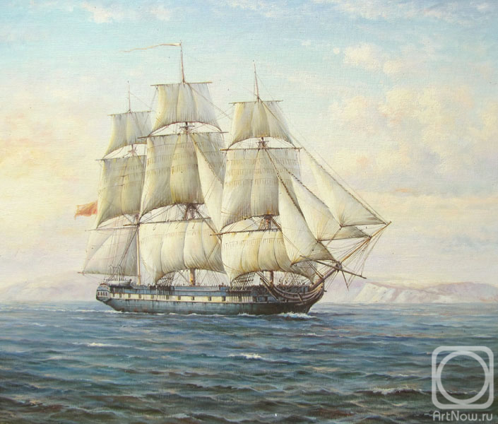 Bunchuk Ivan. Sailboat at sea