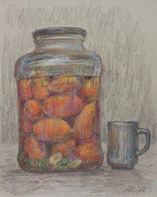 Can of tomatoes (Canned). Kolokoltseva Aleksandra