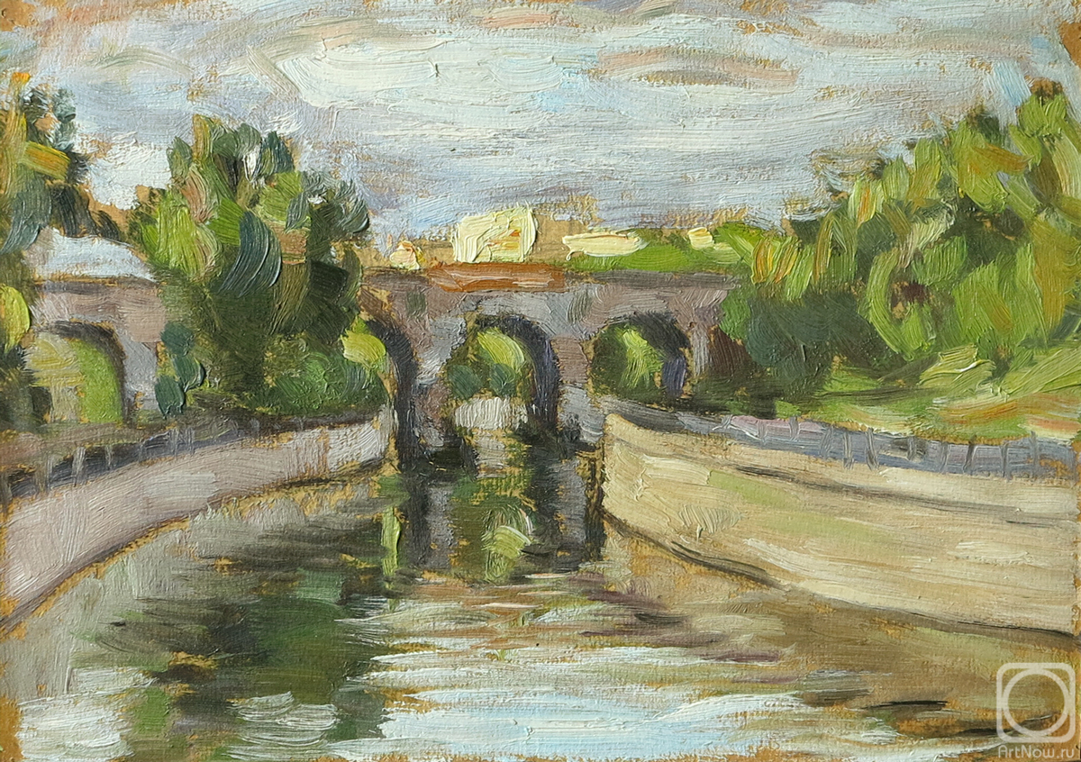 Chistov Ivan. Yauza River. Andronikov viaduct