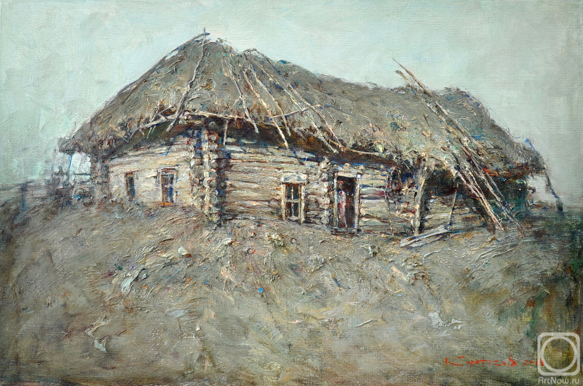 Korotkov Valentin. Hut. At the broken trough