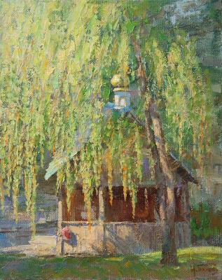 By the weeping willow (A Willow). Panov Igor