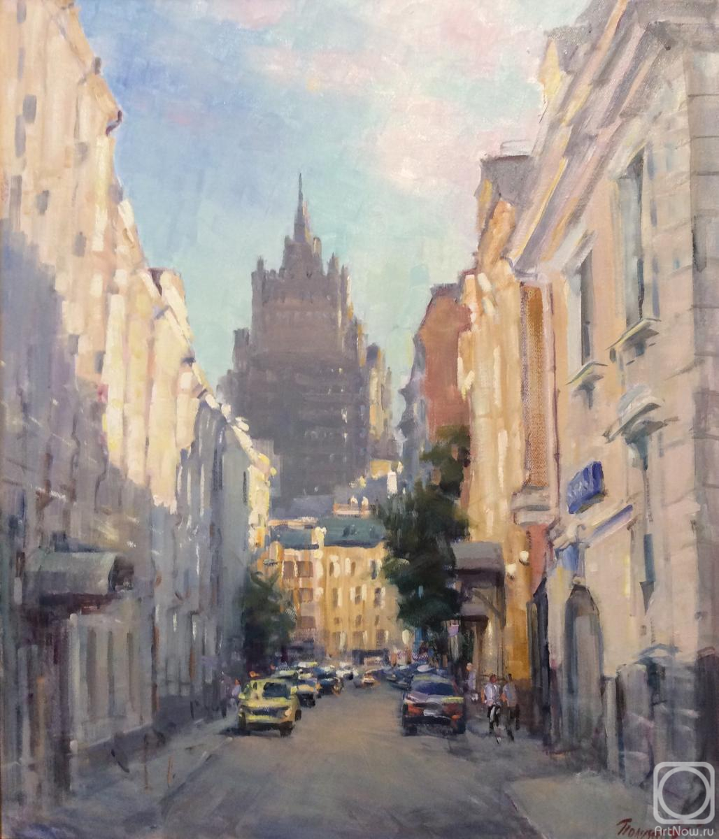 Poluyan Yelena. Krivoarbatsky Lane in Moscow
