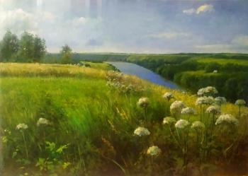 Summer (Clouds Meadow Trees). Shustin Vladimir