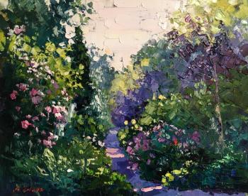 Light in the garden (Flowers With Palette Knife). Gavlina Mariya