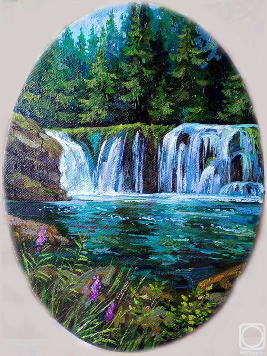 Gerasimova Natalia. Forest waterfall