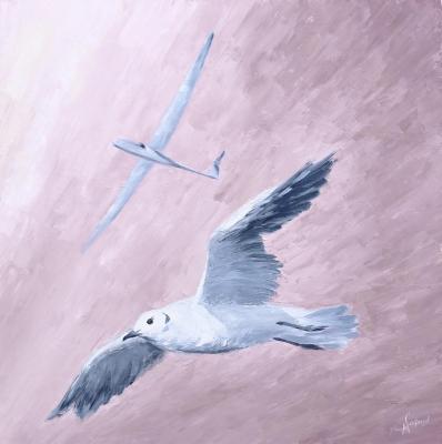 Geniuses of flight (Bird In Flight). Safonov Maksim
