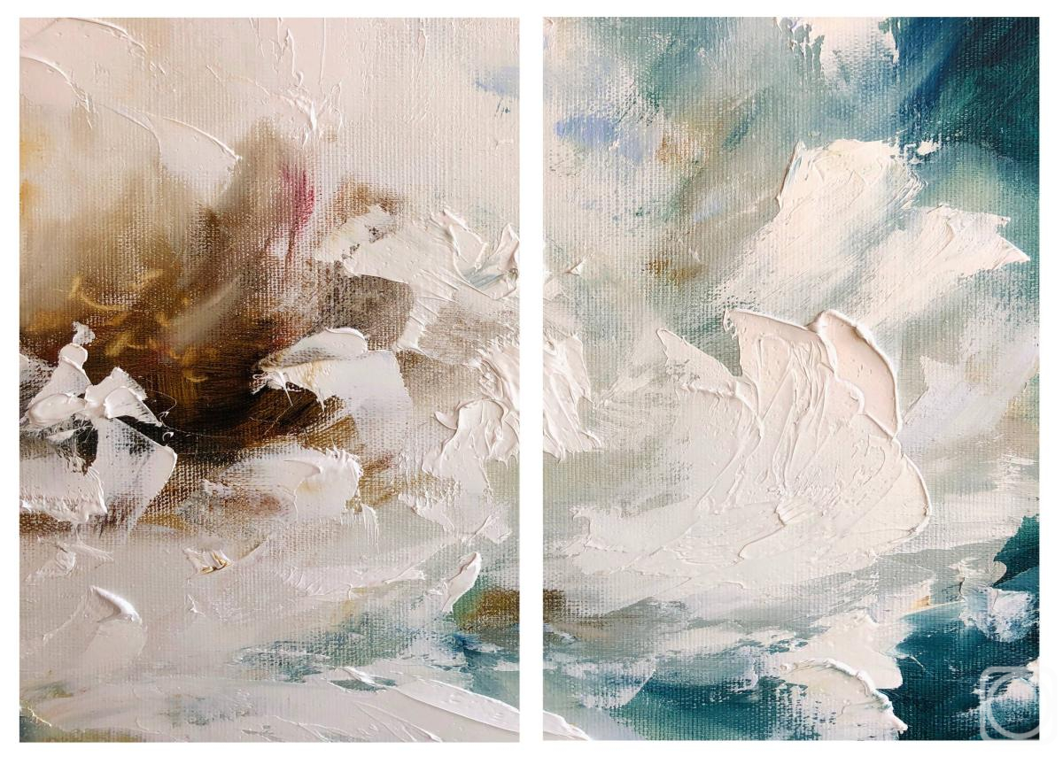 Skromova Marina. Serenity set of 2 paintings print on canvas