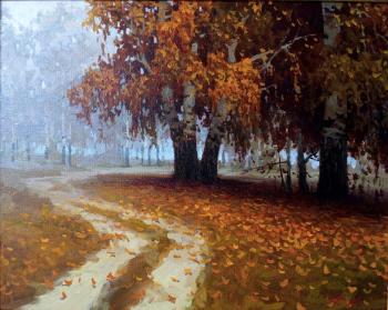 Misty birches. Fedorov Mihail