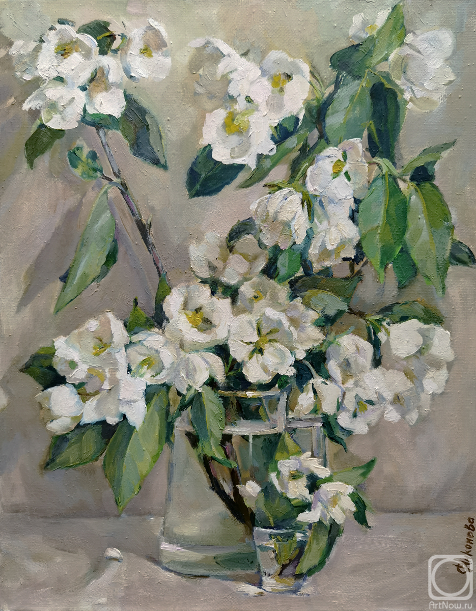 Nikonova Olga. Apple tree branch